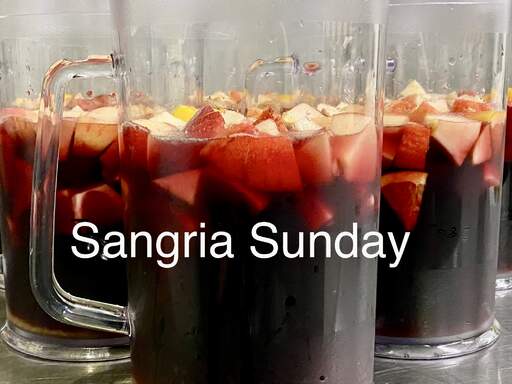 Freshly made sangria is ready.